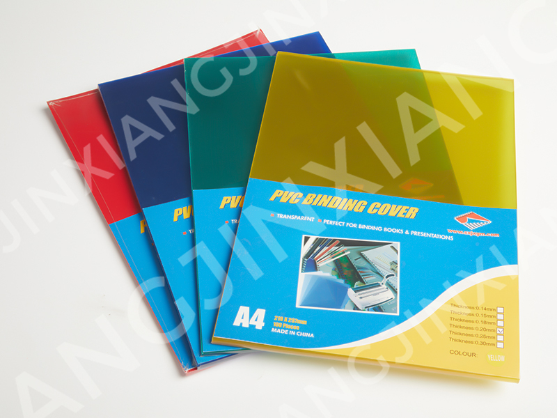 Office Supply Transparent Colour Different Thickness PVC Binding Cover-PVC Binding Cover